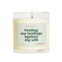 Feeling my feelings against my will - White Sage Lavender