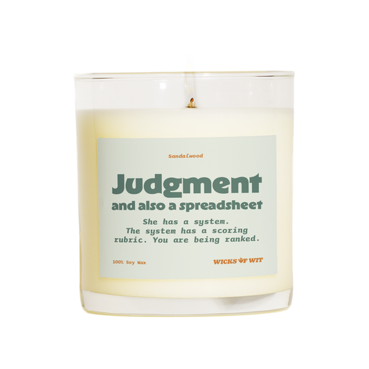 Judgment and Also a Spreadsheet