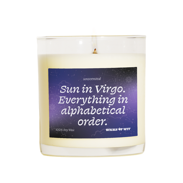 Sun in Virgo candle — Unscented