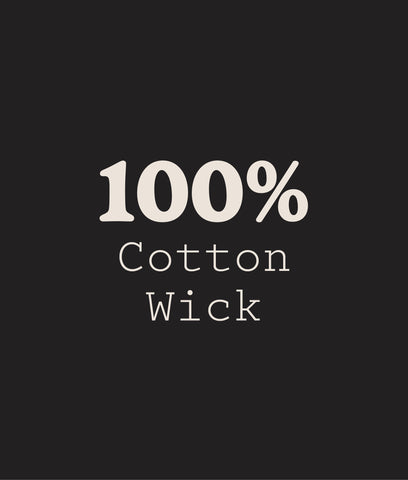 100% cotton wick