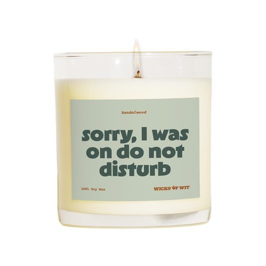 Sorry, I Was On Do Not Disturb